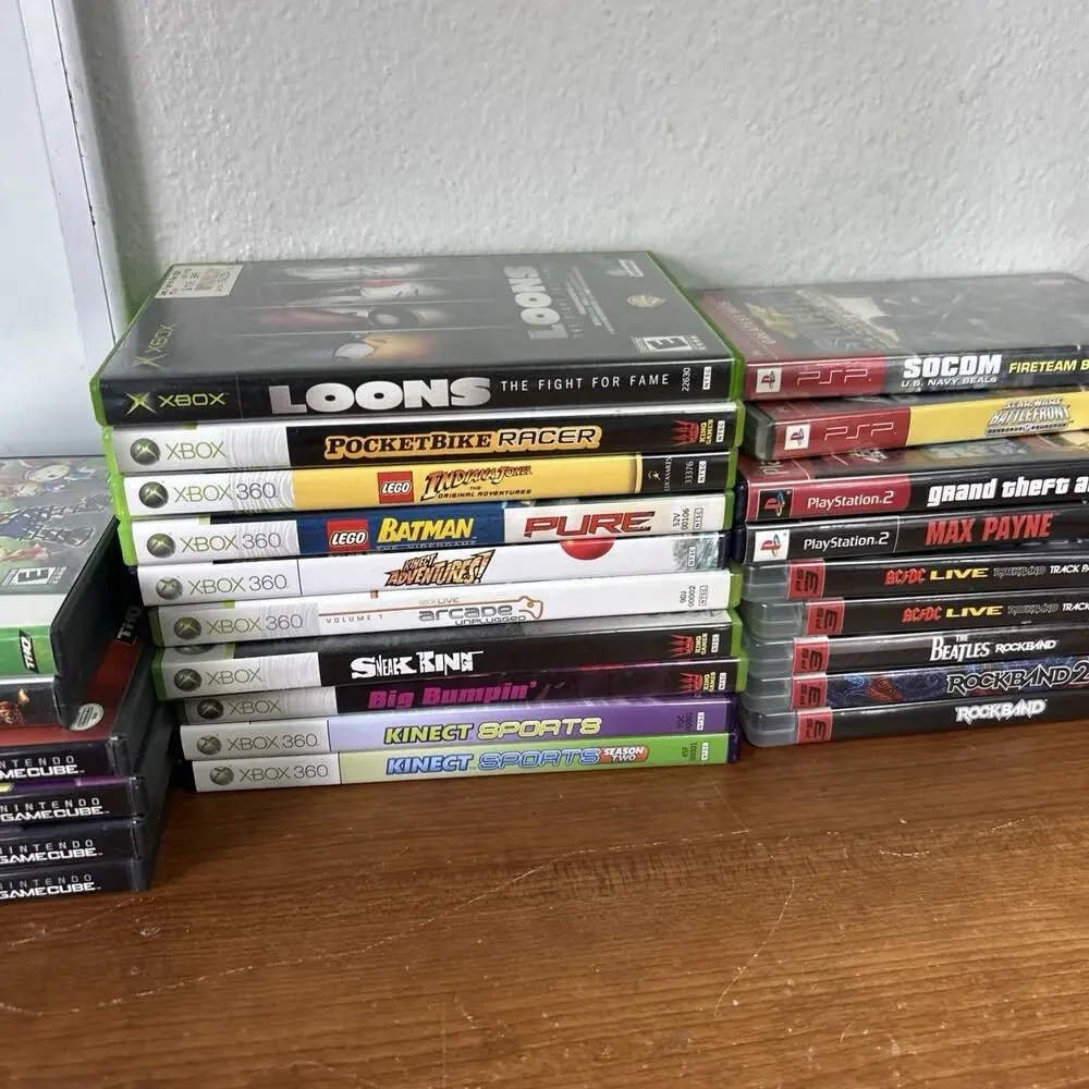 Lot of 23 Video Games Working GameCube PSP Xbox 3, PlayStation 2 & 3